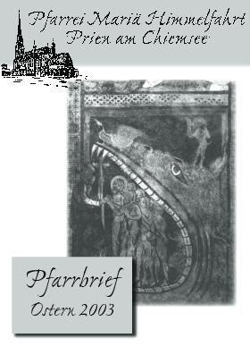 Cover Pfarrbrief Mariä Himmelfahrt Prien • Ostern 2003