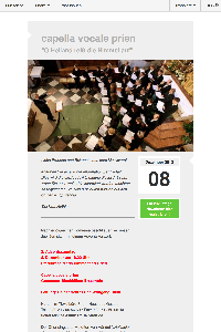 Cover Newsletter Kirchenmusik der Pfarrei Mariä Himmelfahrt Prien • Newsletter Dezember 2013