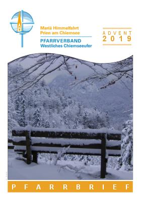 Cover Pfarrbrief Mariä Himmelfahrt Prien • Advent 2019